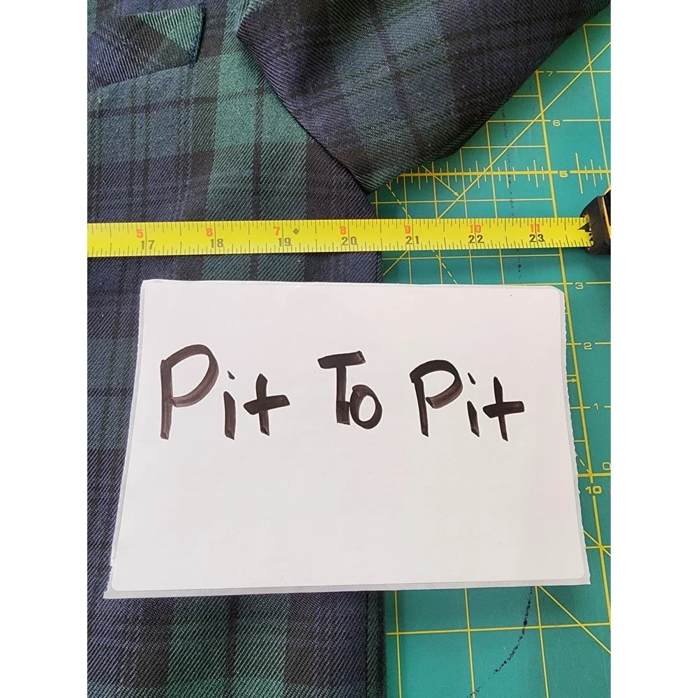 Vintage Tartan Plaid Longling Blazer Womens Size 12 Academia UK Made Preppy 90s - Picture 7 of 8